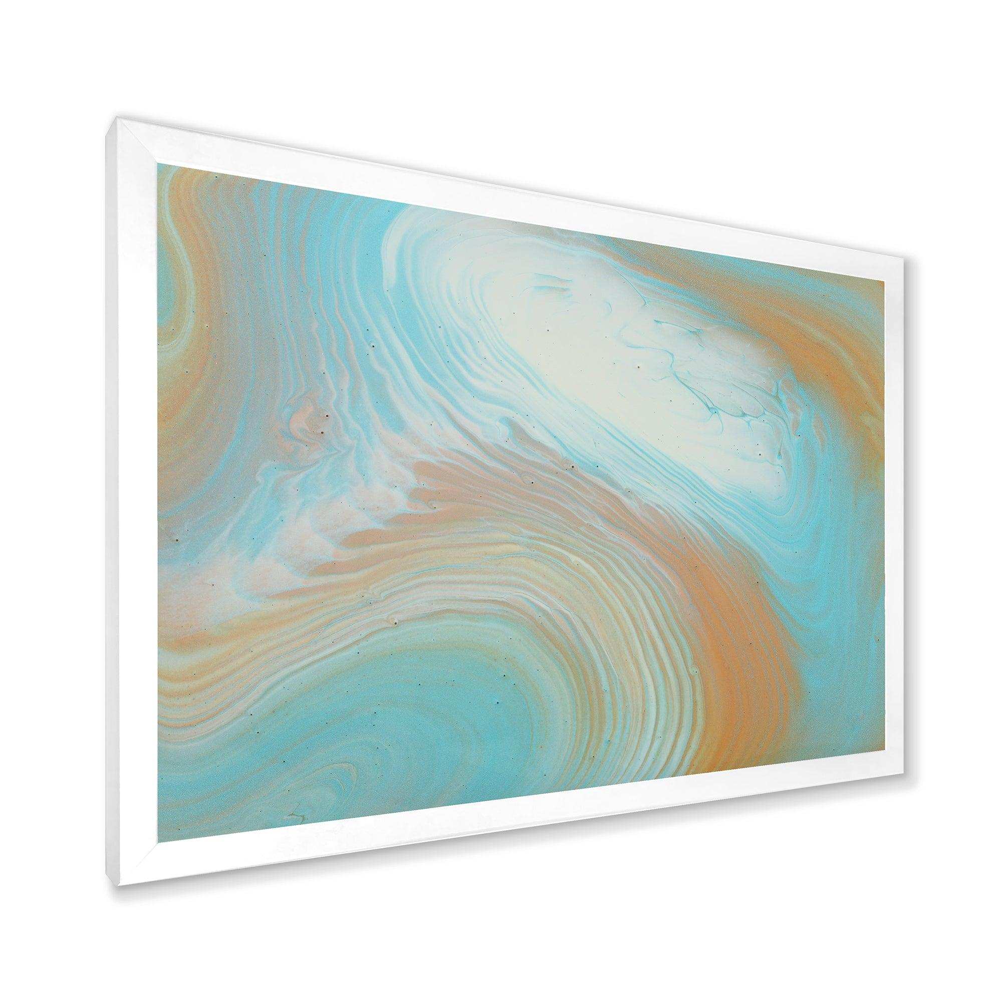 Turquoise Gold and Blue Marble