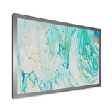 Blue Pastel White and Gold Marble