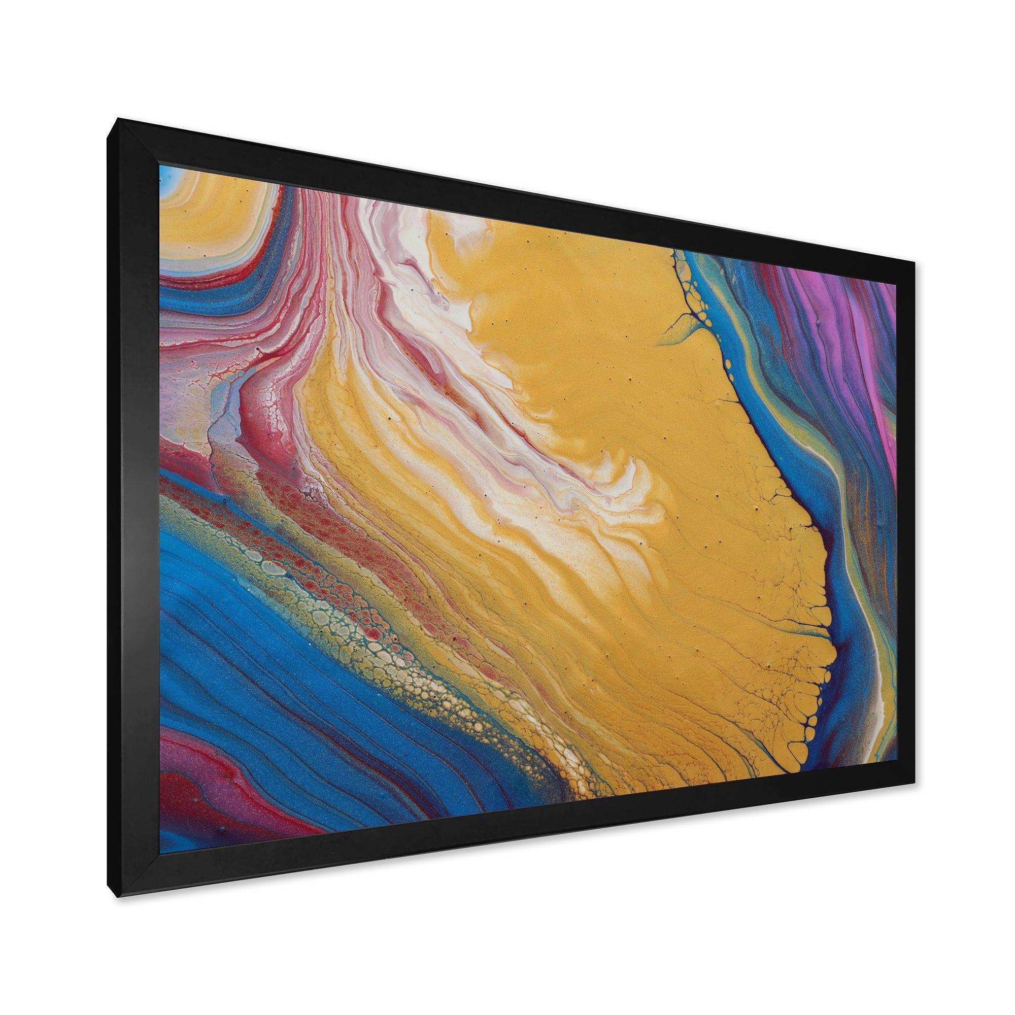 Purple Gold and Blue Marble II