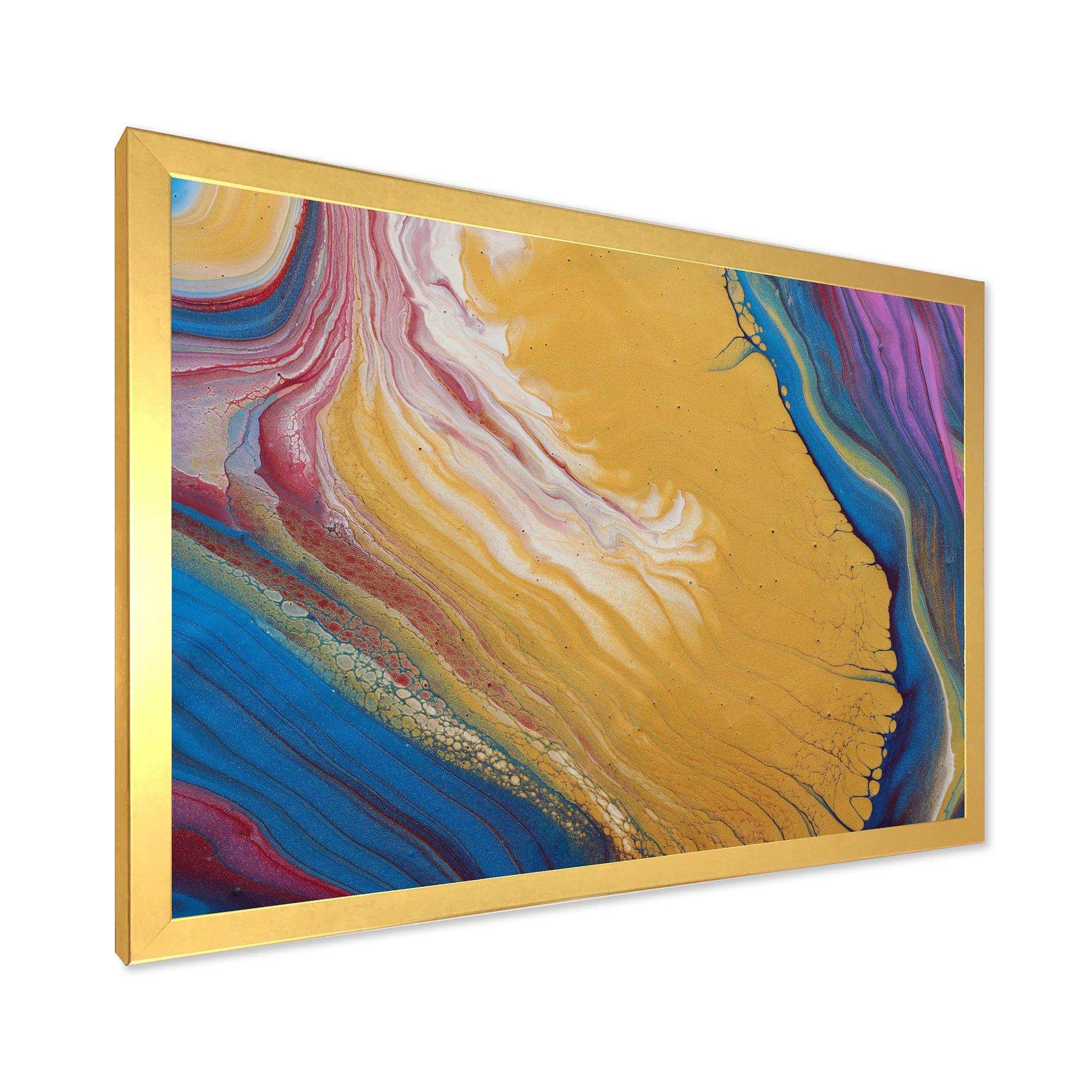 Purple Gold and Blue Marble II