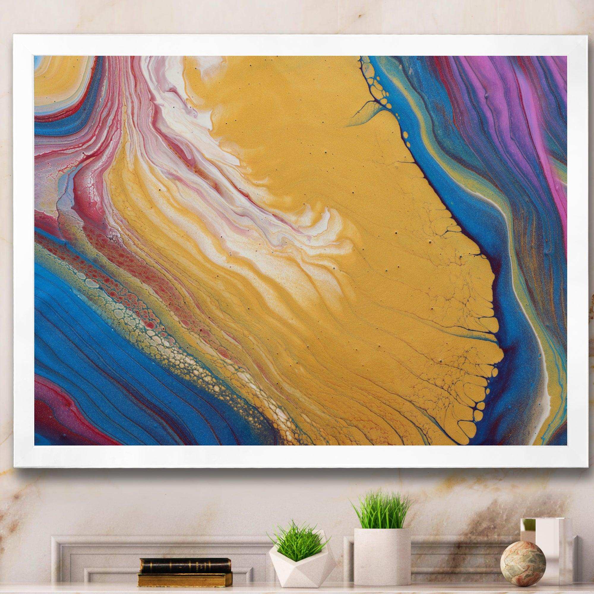 Purple Gold and Blue Marble II