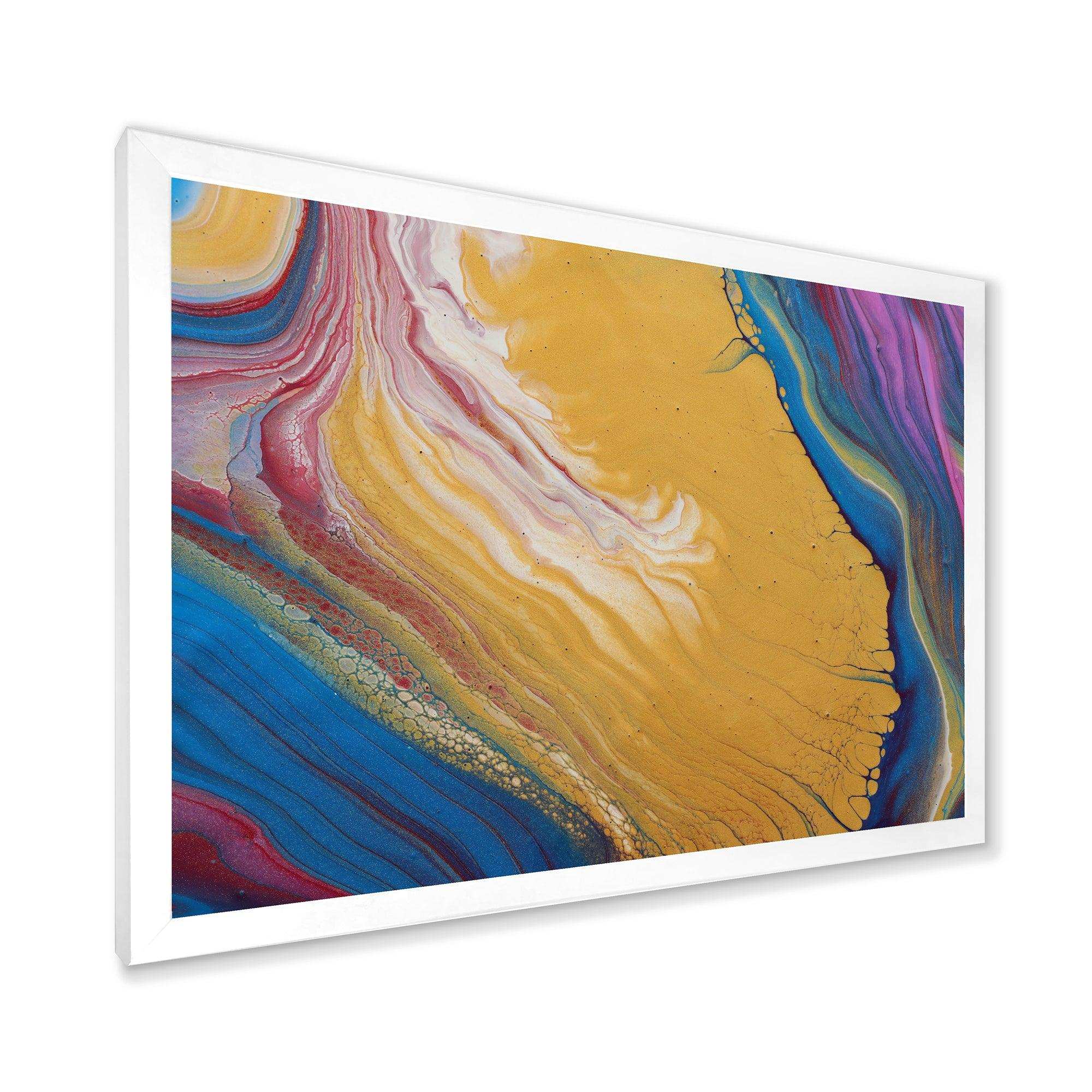 Purple Gold and Blue Marble II