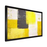 Grey and Yellow Blue Abstract I