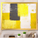 Grey and Yellow Blue Abstract I