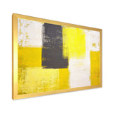 Grey and Yellow Blue Abstract I