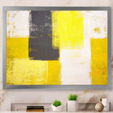 Grey and Yellow Blue Abstract I