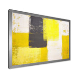 Grey and Yellow Blue Abstract I