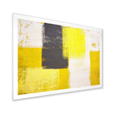 Grey and Yellow Blue Abstract I