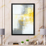 Grey and Yellow Blue Abstract XI