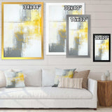 Grey and Yellow Blue Abstract XI