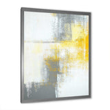 Grey and Yellow Blue Abstract XI