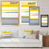 Grey and Yellow Blue Abstract XIII