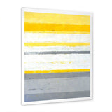 Grey and Yellow Blue Abstract XIII