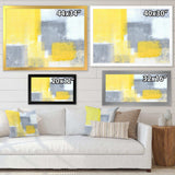 Grey and Yellow Blue Abstract XXI