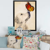 Golden Retriever Dog with Butterfly I
