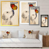 Golden Retriever Dog with Butterfly I