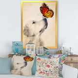 Golden Retriever Dog with Butterfly I