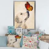 Golden Retriever Dog with Butterfly I