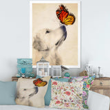 Golden Retriever Dog with Butterfly I