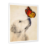 Golden Retriever Dog with Butterfly I