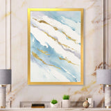 Abstract Drift v2 Framed Print Vibrant Gold - 1.5 Width