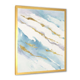 Abstract Drift v2 Framed Print Vibrant Gold - 1.5 Width