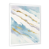 Abstract Drift v2 Framed Print Matte White - 1.5 Width