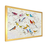 Multi-Color Bird on Tree