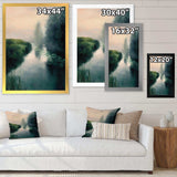 Twilight Fog Lakeshore