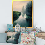 Twilight Fog Lakeshore