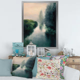 Twilight Fog Lakeshore