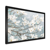 Blue on Grey Blossoms