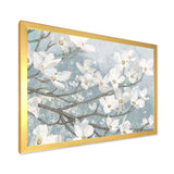 Blue on Grey Blossoms