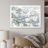 Blue on Grey Blossoms