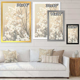 Brown onn Grey Blossoms