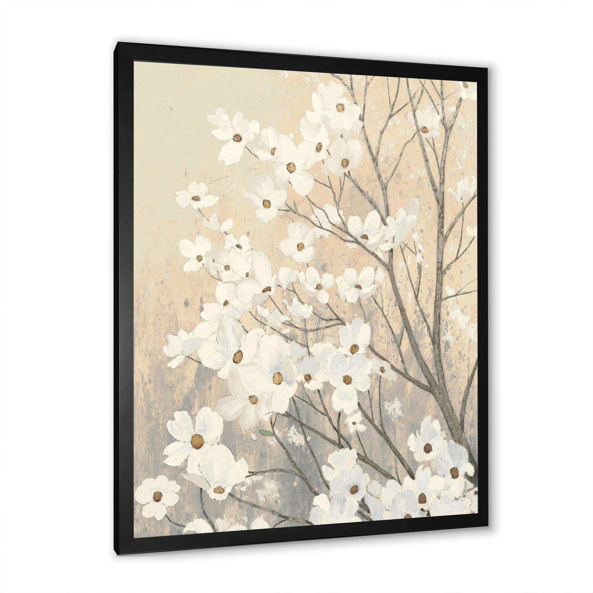 Brown onn Grey Blossoms