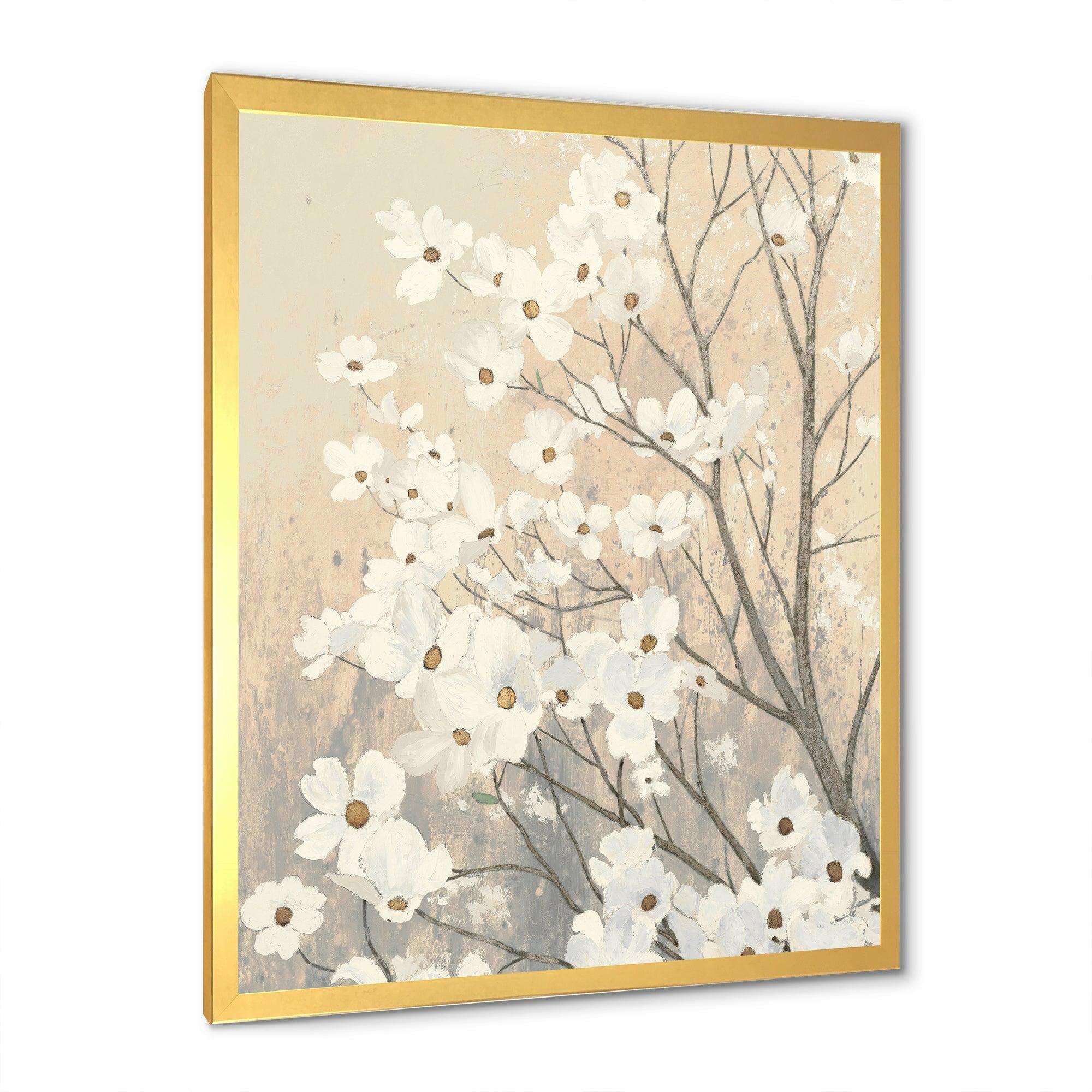 Brown onn Grey Blossoms