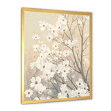 Brown onn Grey Blossoms