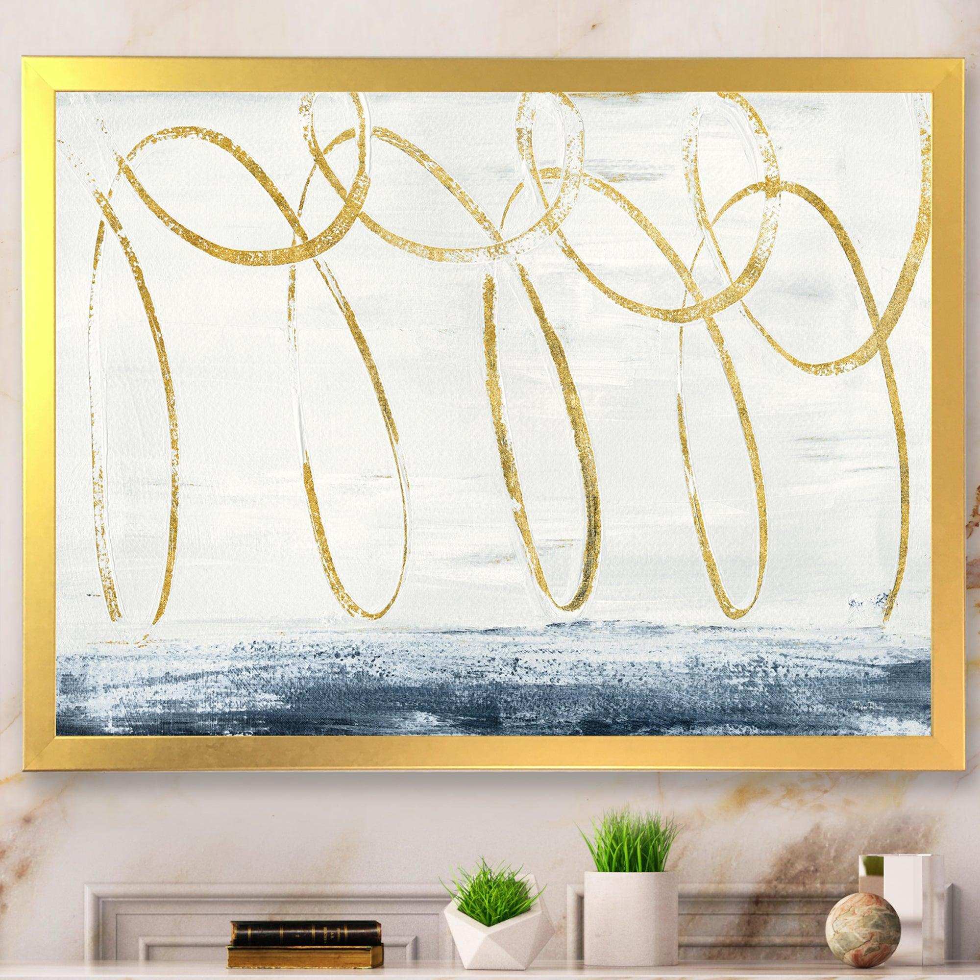 Gold Abstract Geometric Shape