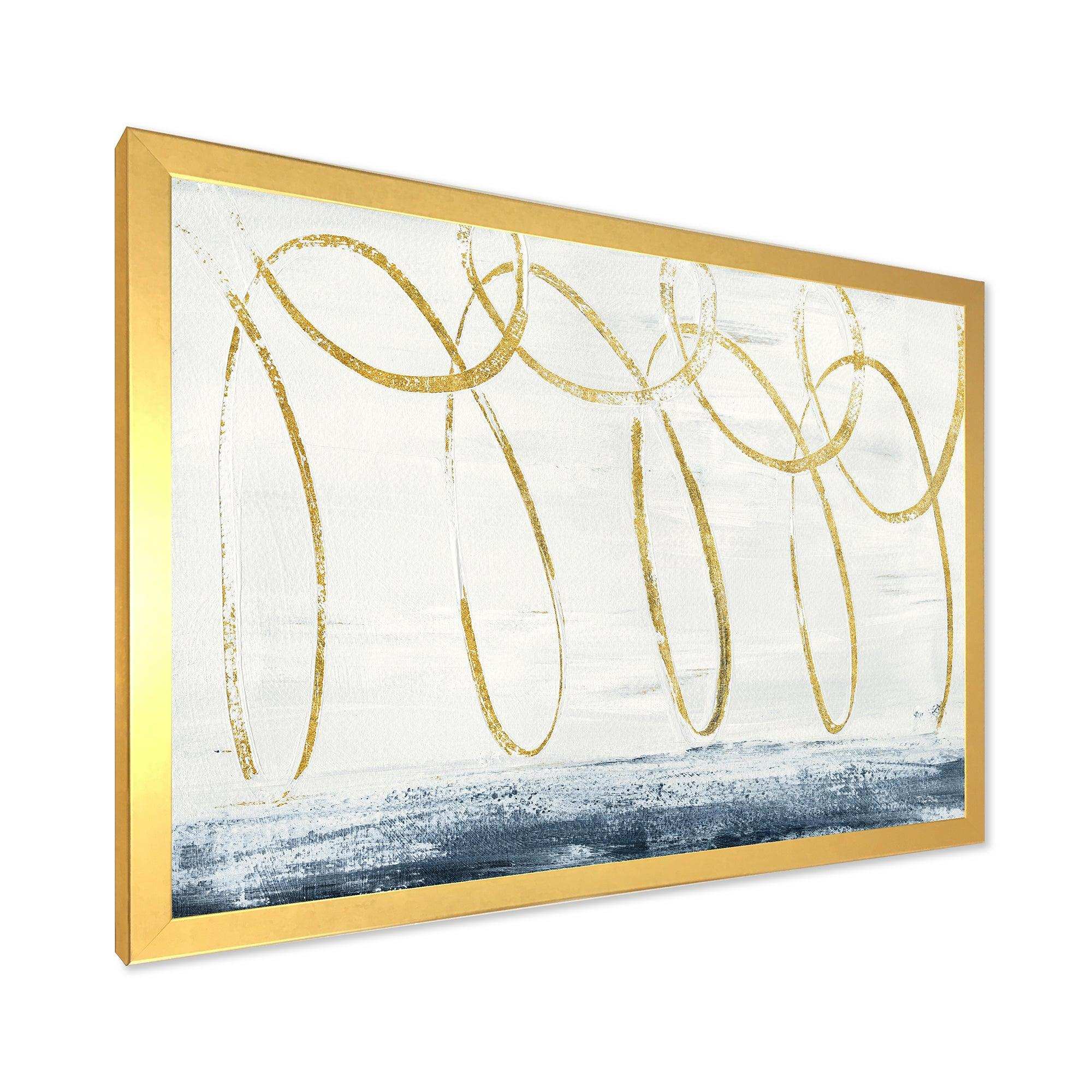 Gold Abstract Geometric Shape