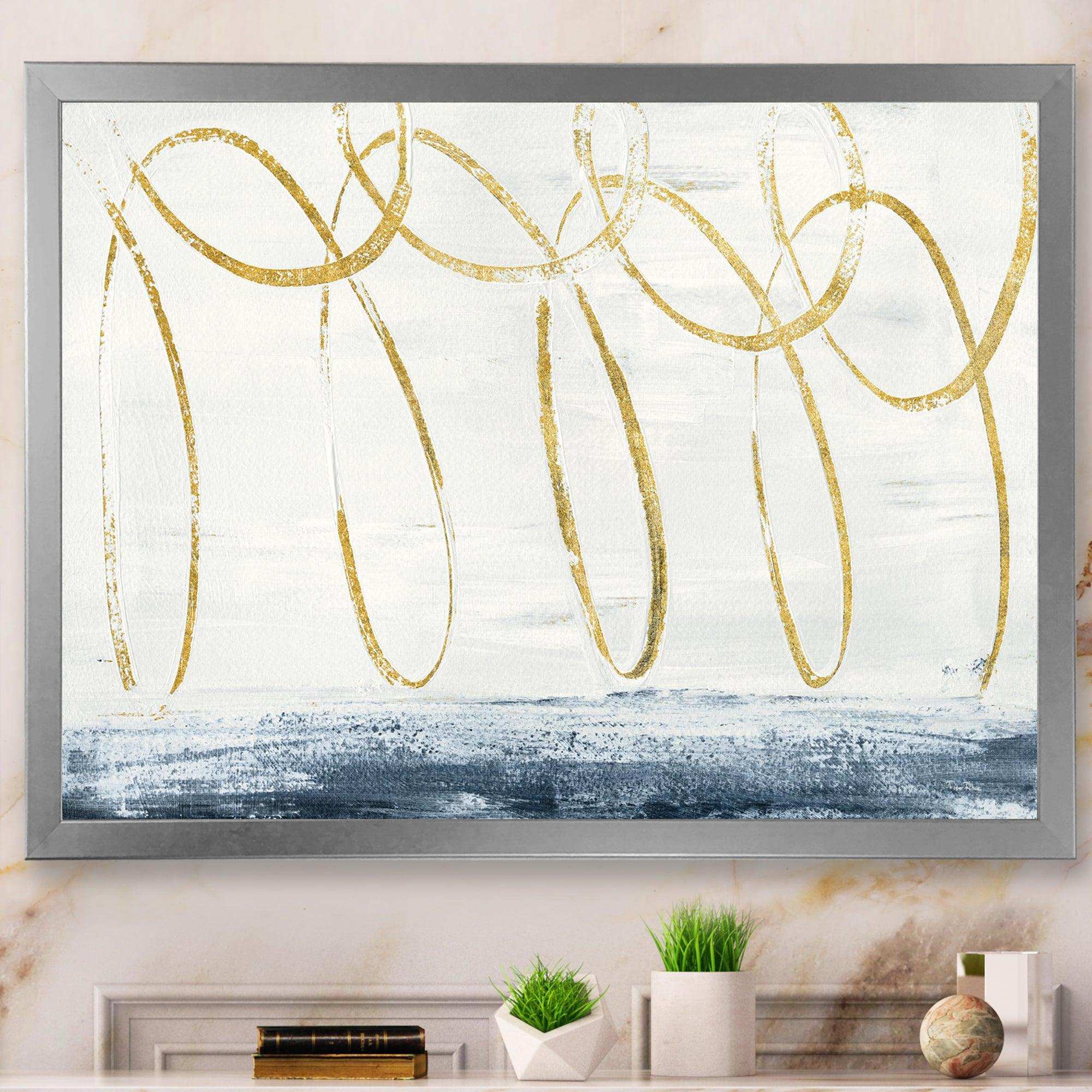 Gold Abstract Geometric Shape