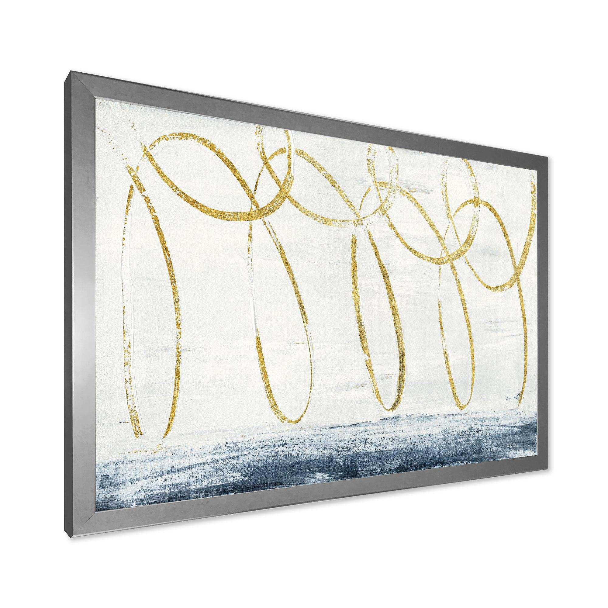 Gold Abstract Geometric Shape