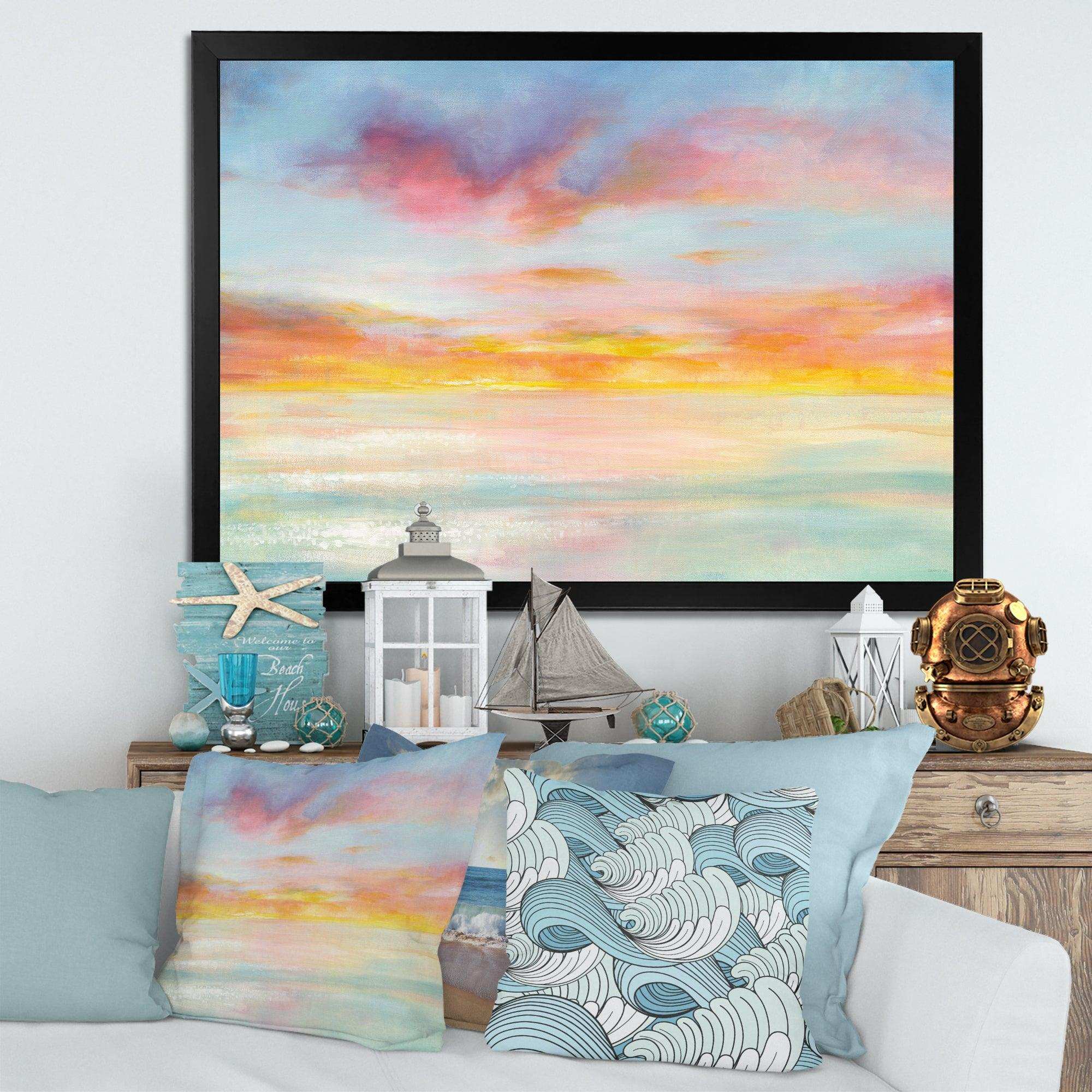 Pastel Pink And Blue Clouds