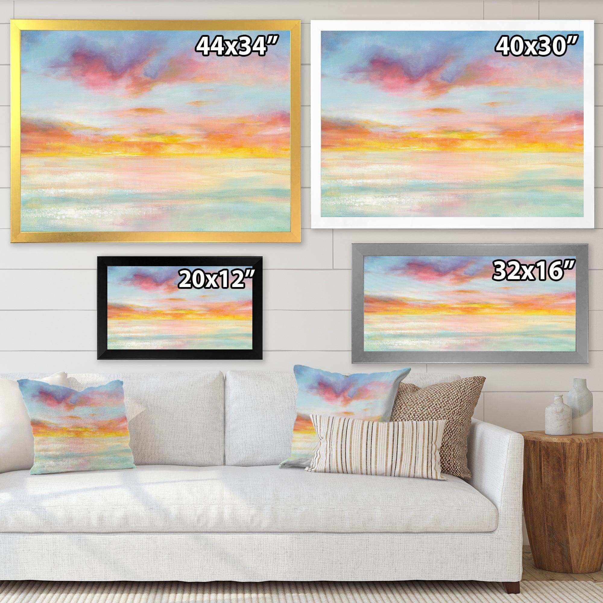 Pastel Pink And Blue Clouds