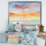 Pastel Pink And Blue Clouds