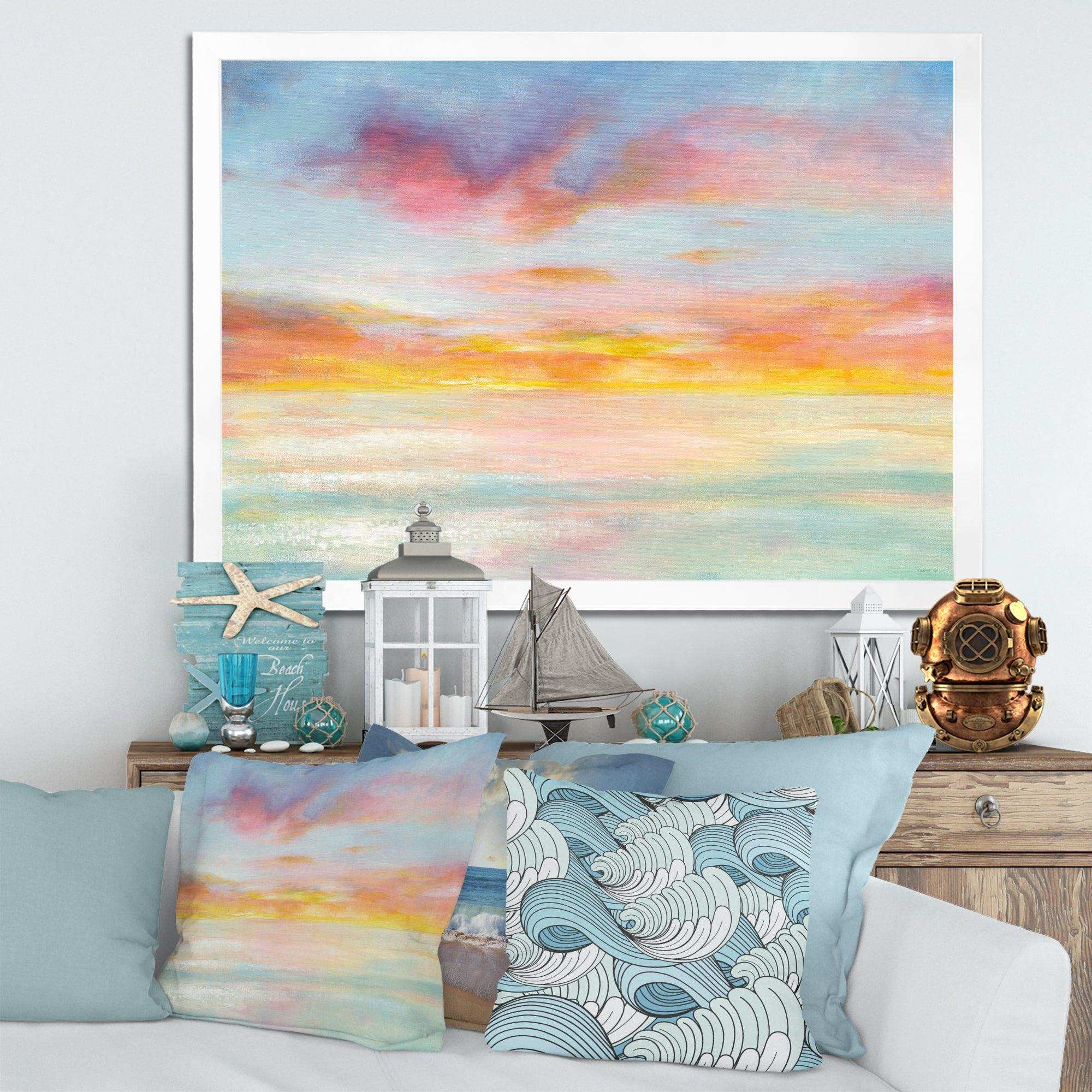 Pastel Pink And Blue Clouds