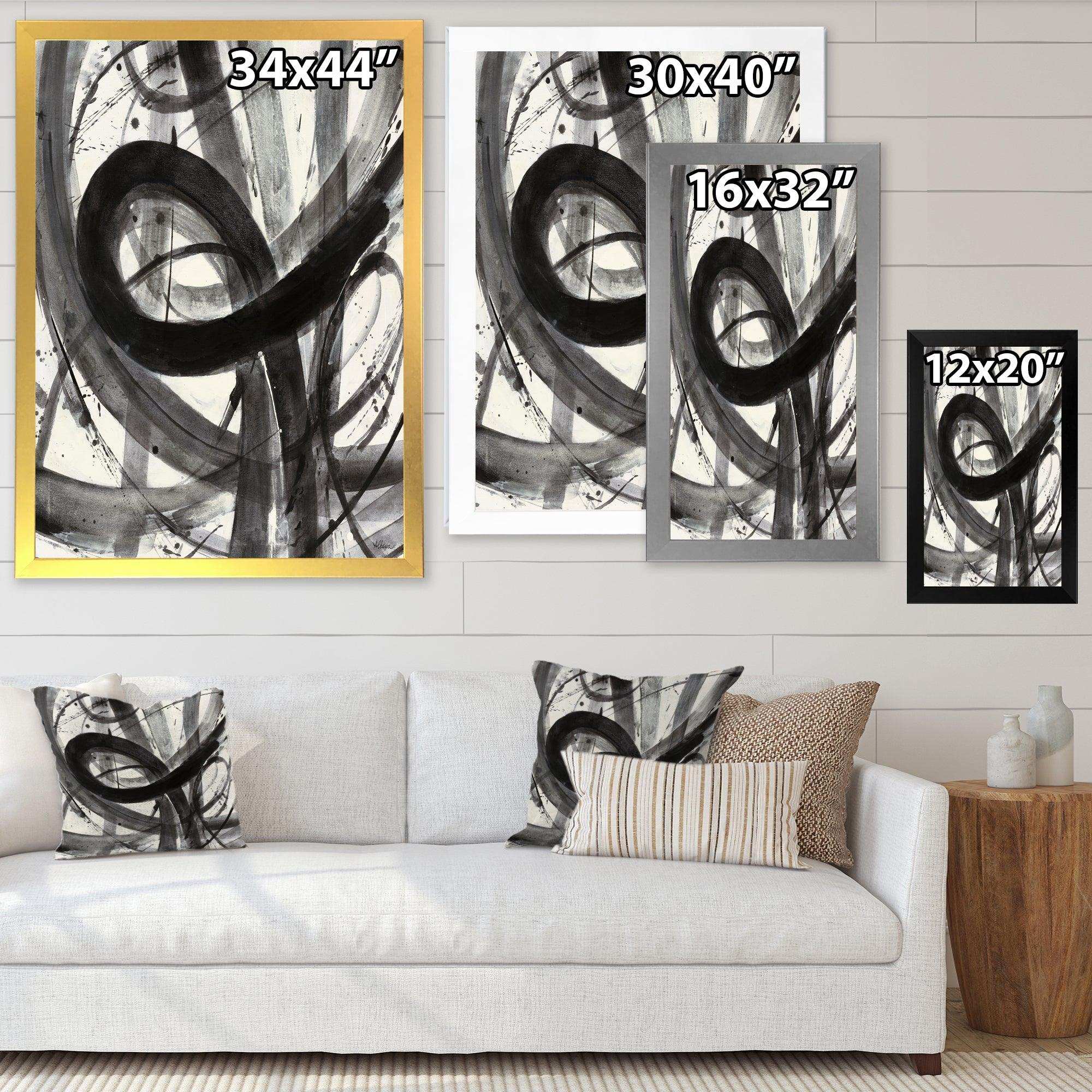Black and White Minimalistic Painting