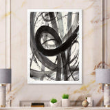 Black and White Minimalistic Painting