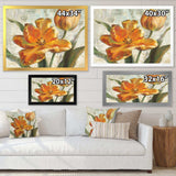 Parrot Tulips I on Ivory