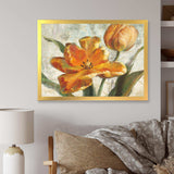 Parrot Tulips I on Ivory